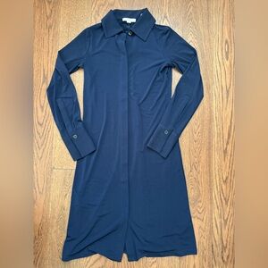 Vince Navy Blue Buttoned stretch knit short dress - perfect